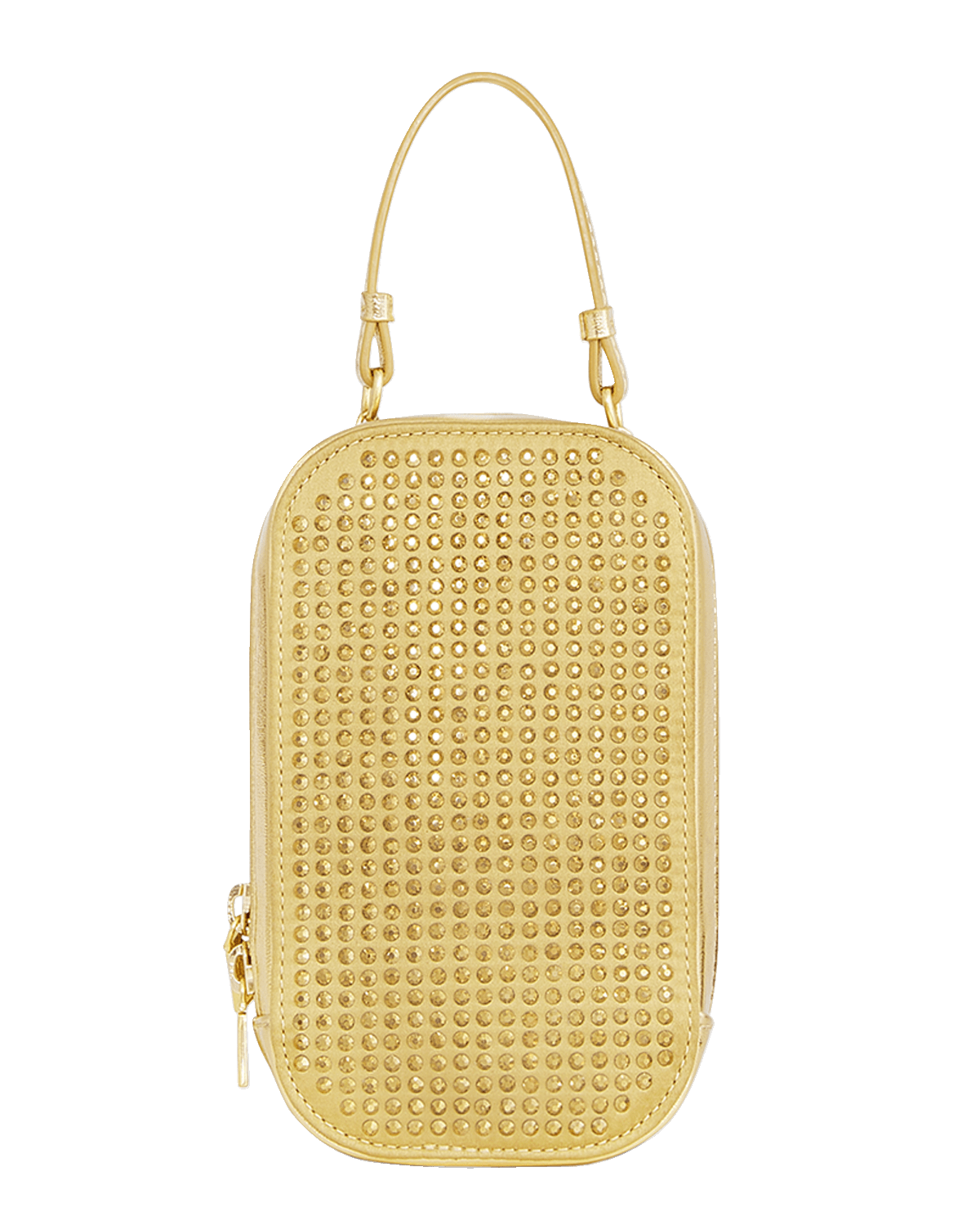 Rebecca Minkoff Crystal Studded Metallic Phone Crossbody Bag