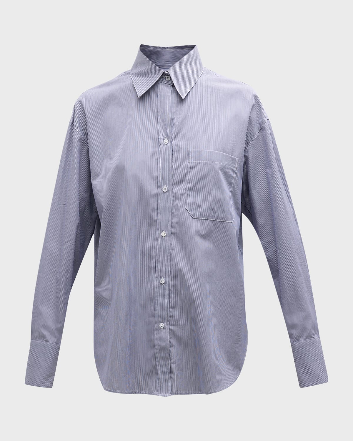 TWP Big Joe Button-Front Shirt in Superfine Cotton