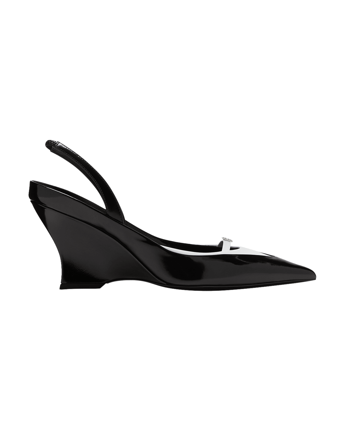 Givenchy Raven Bicolor Wedge Slingback Pumps