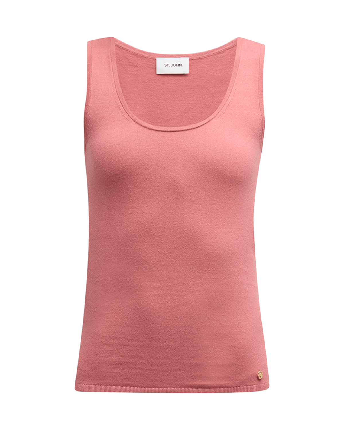 St. John Scoop-Neck Jersey Knit Tank Top