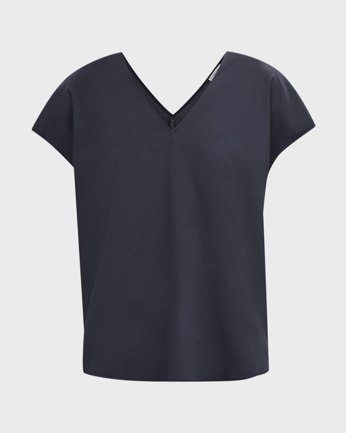 Peserico Short-Sleeve Bead-Trim Shirt