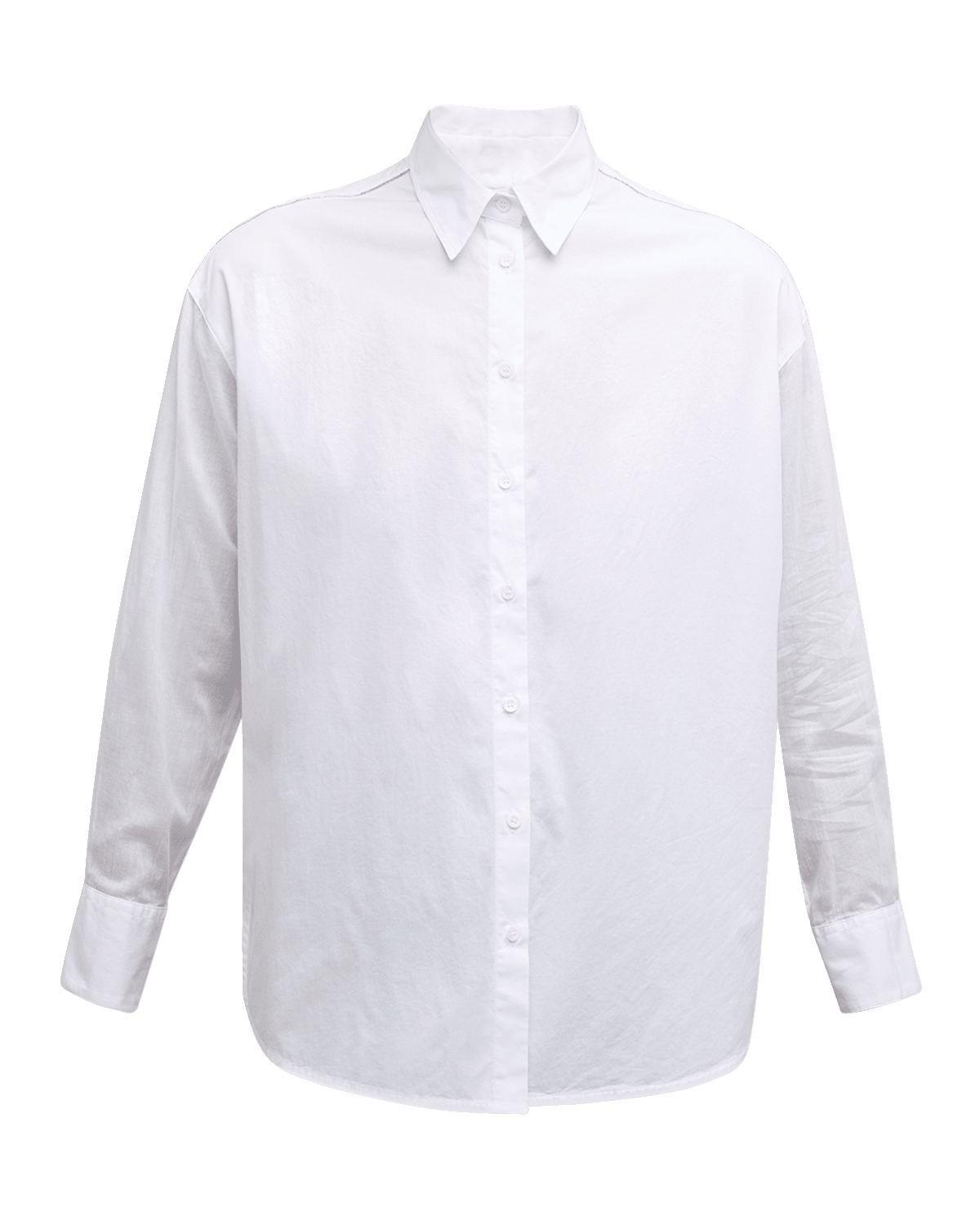 Peserico Bead-Trim Button-Down Shirt