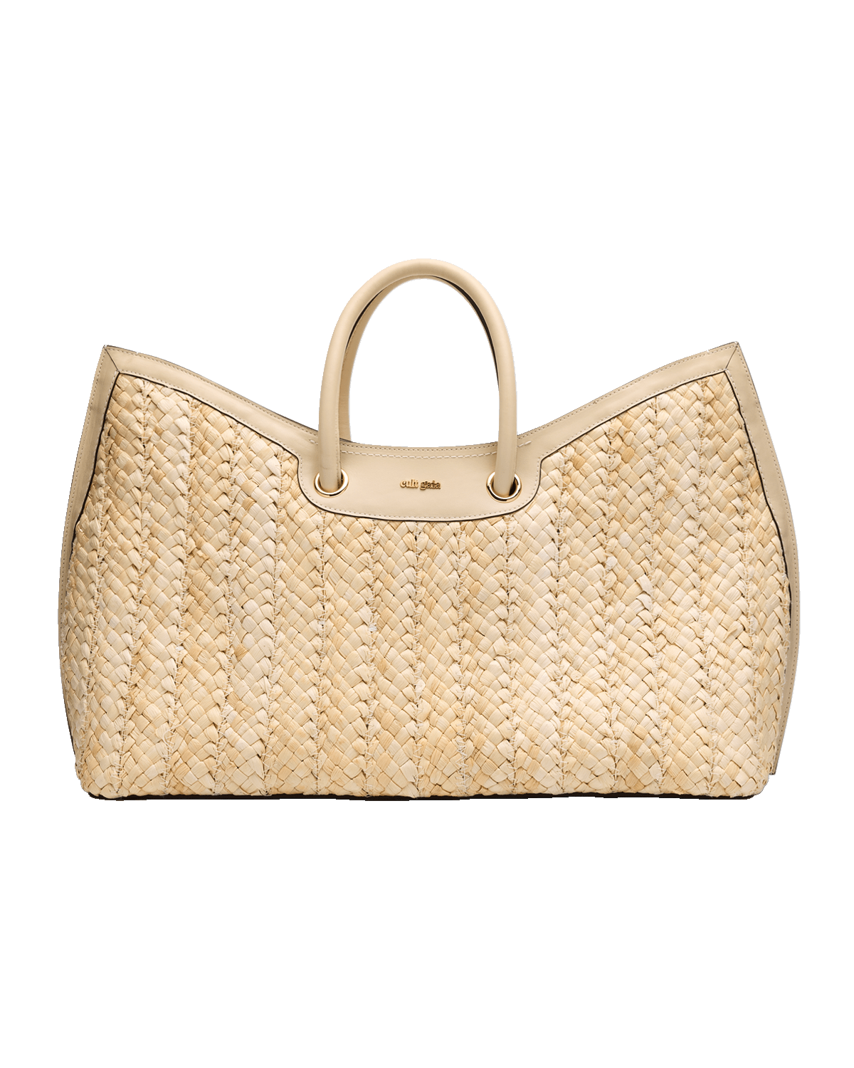 Cult Gaia Idalia Straw Weekender Bag