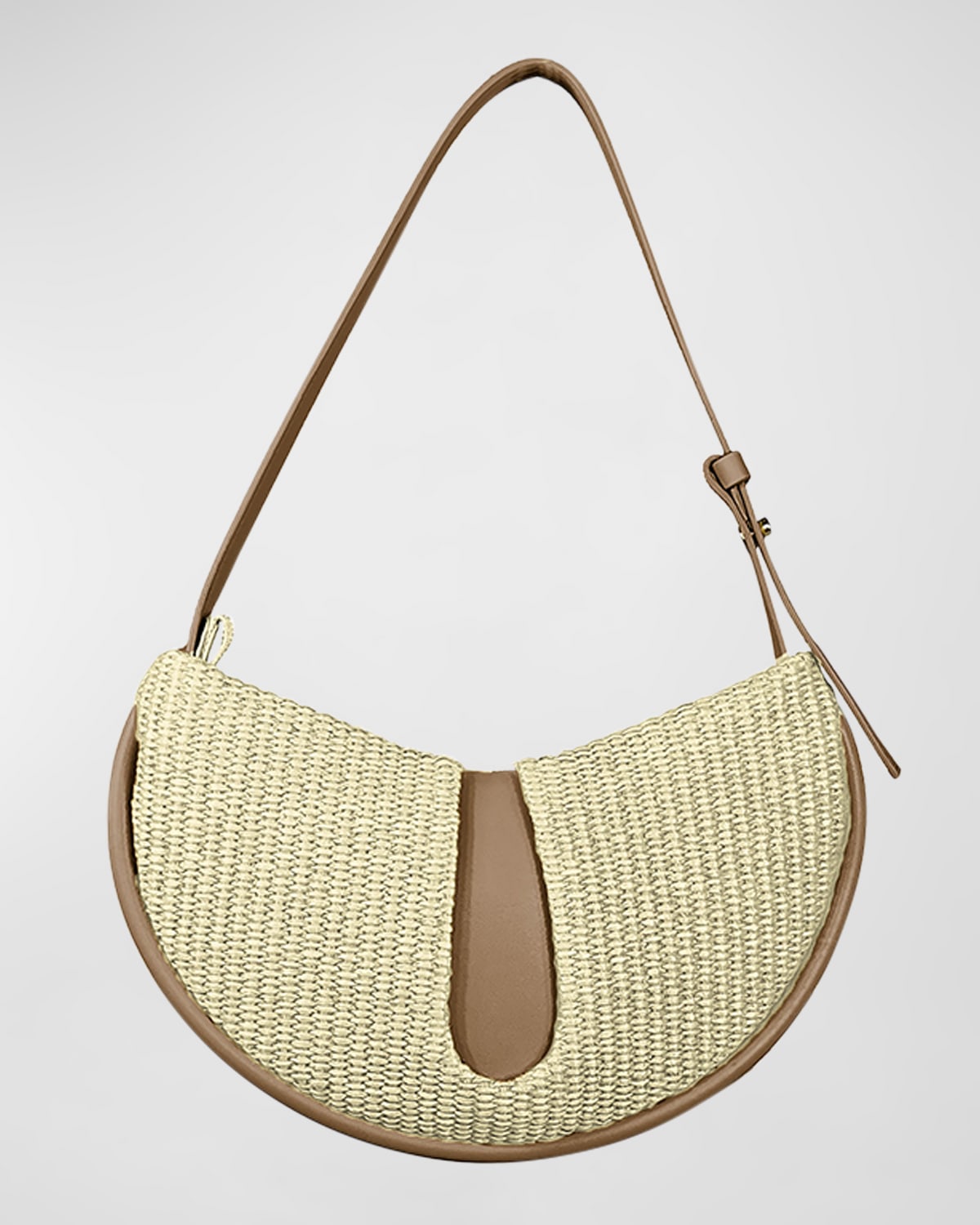 THEMOIRE Ebe Eco-Fabric Straw Shoulder Bag
