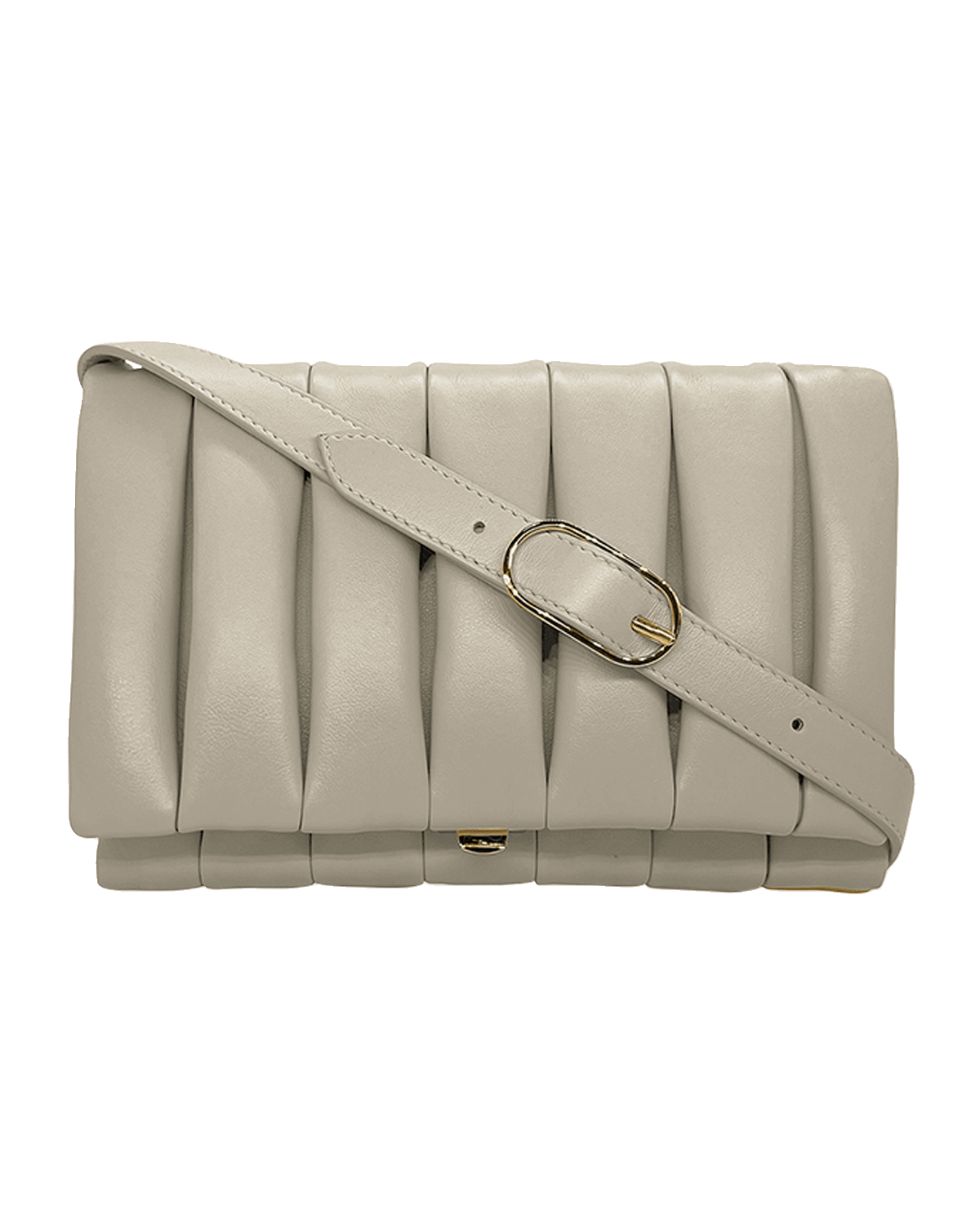 THEMOIRE Feronia Pleated Eco-Fabric Crossbody Bag