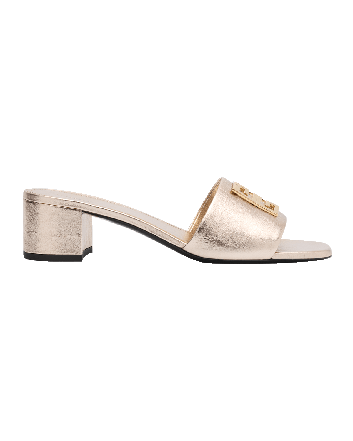 Givenchy 4G Metallic Medallion Mule Sandals