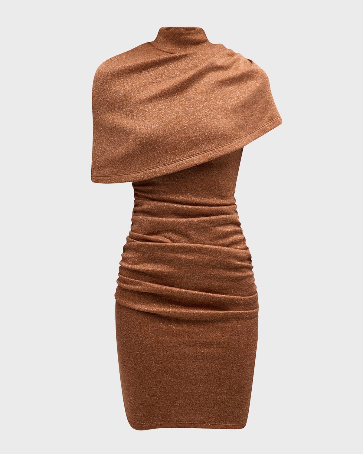 Black Halo Elenor Ruched Shimmer Bodycon Midi Dress