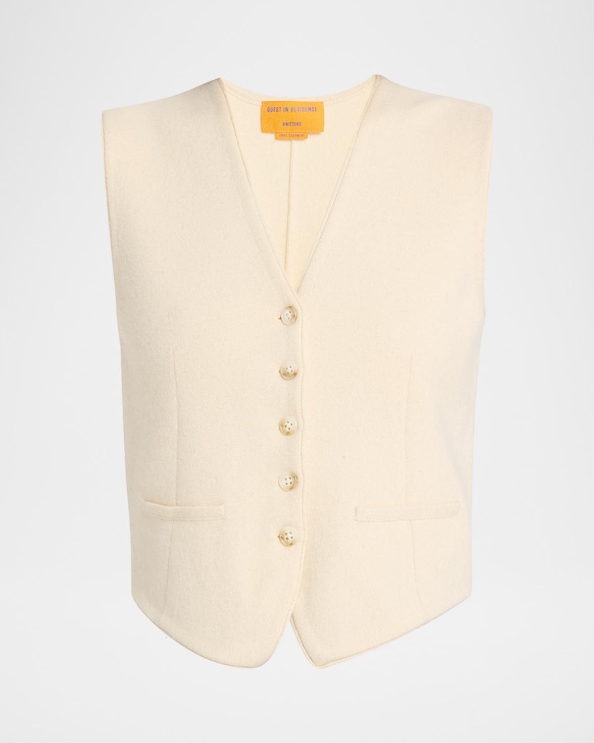 Guest in Residence Tailored Cashmere Vest