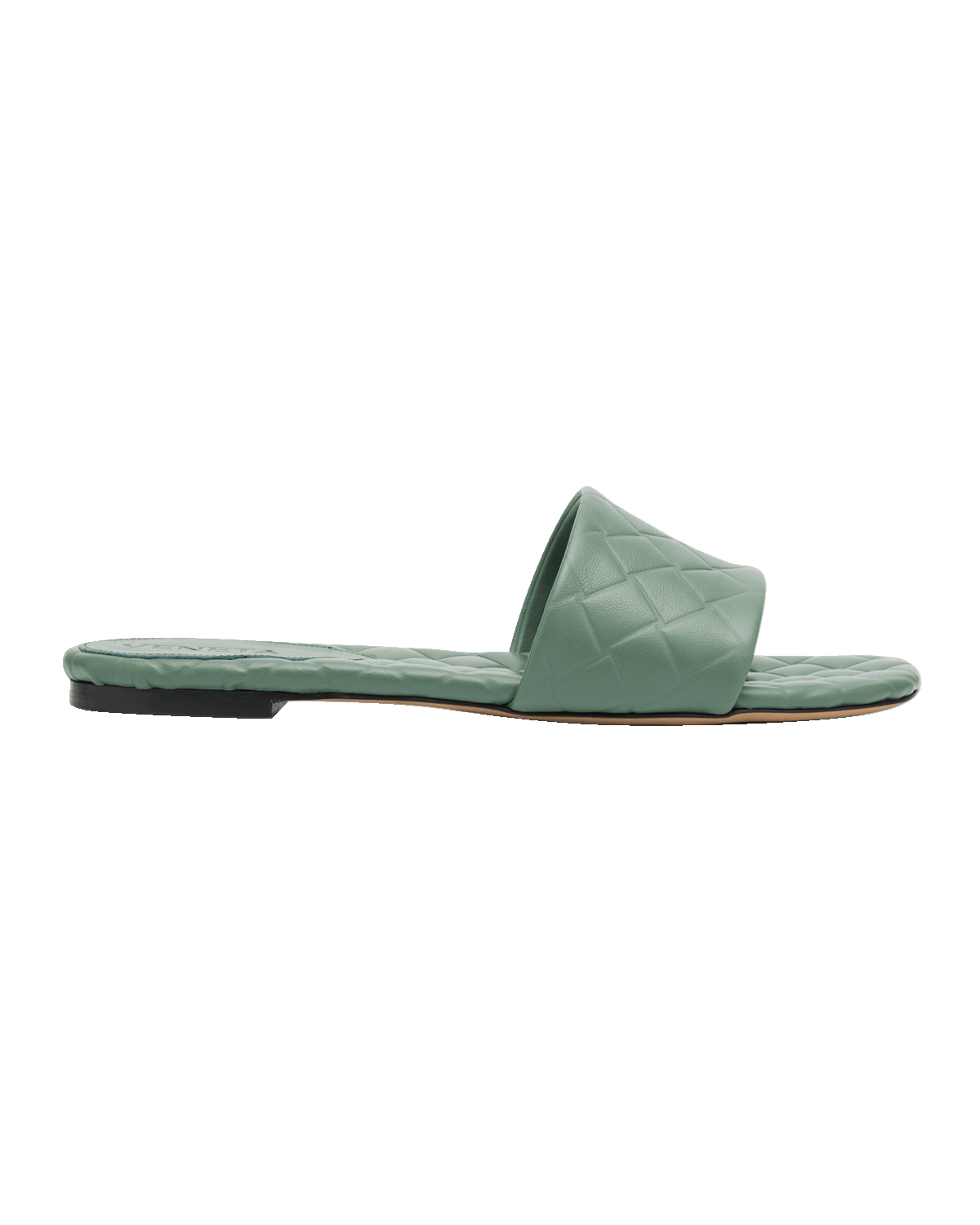 Bottega Veneta Quilted Leather Flat Slide Sandals