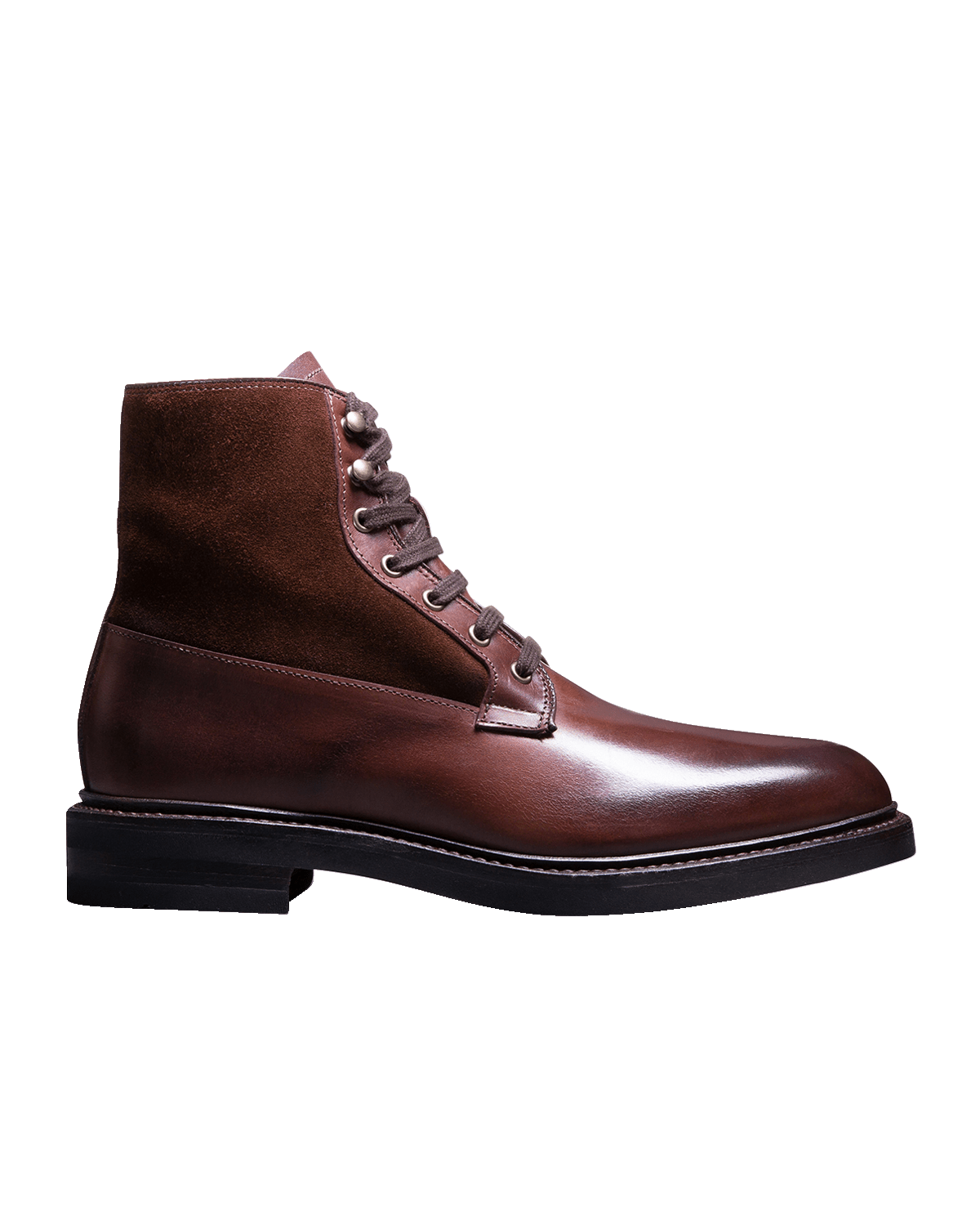 Allen Edmonds Men's Dain Leather and Suede Lace-Up Boots