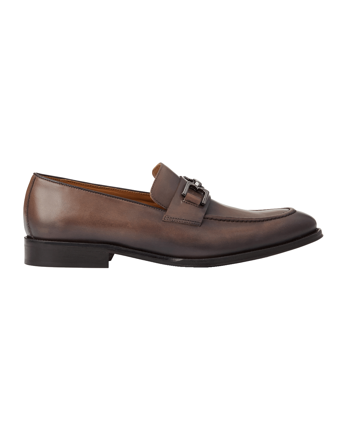 Bruno Magli Men's Alpha Burnished Leather Bit Loafers