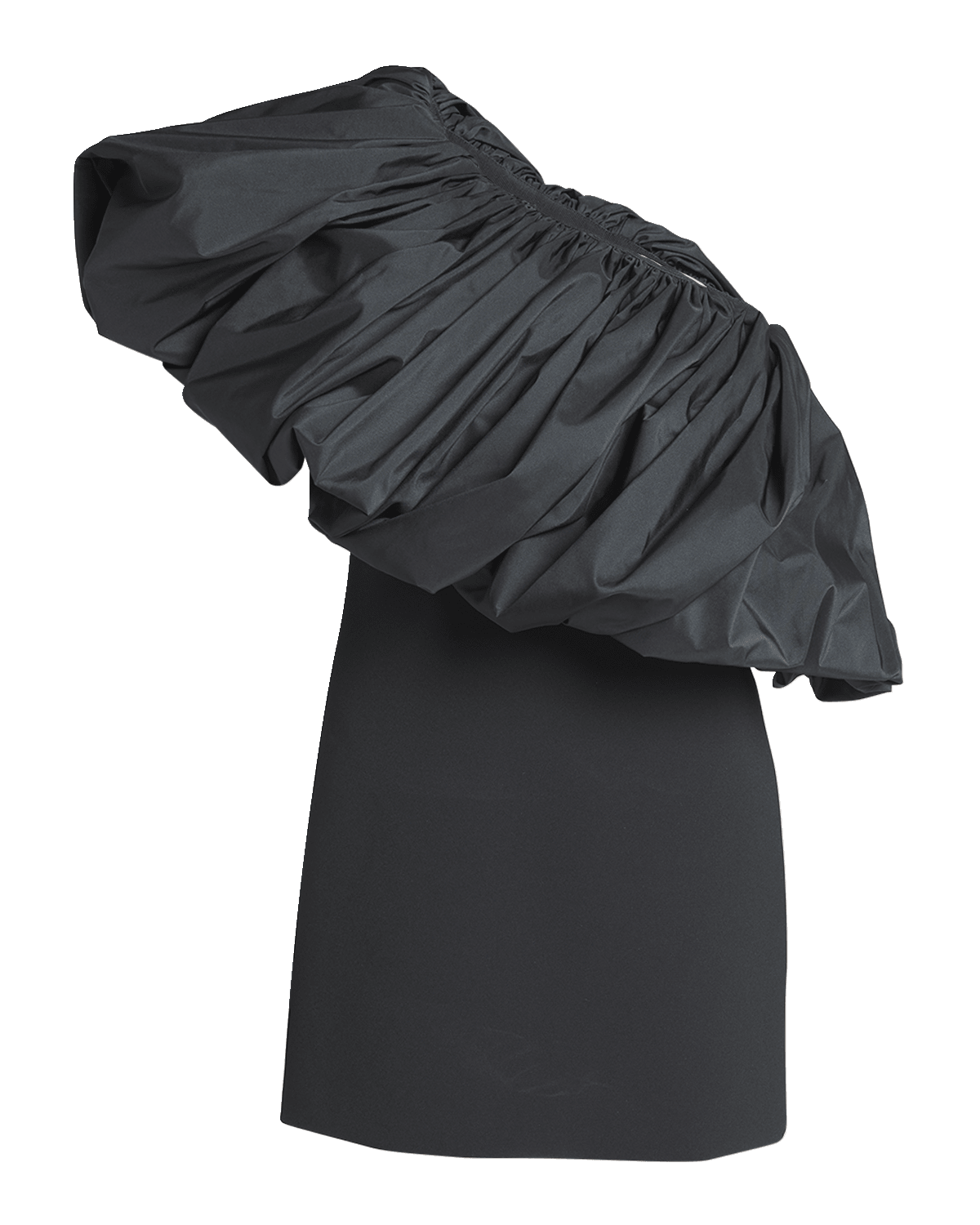 Emilio Pucci Balloon Ruffle One-Shoulder Mini Dress