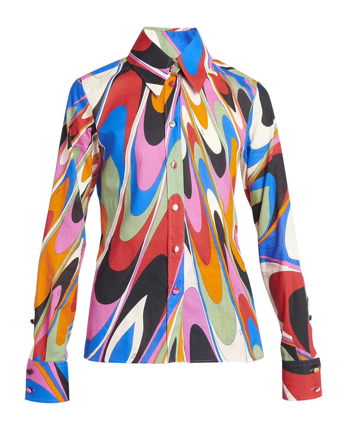 Emilio Pucci Abstract Print Collared Shirt