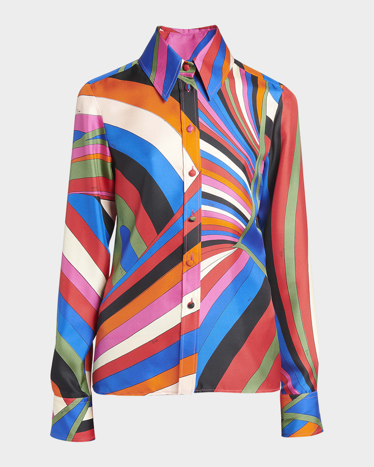 Emilio Pucci Abstract Print Collared Shirt