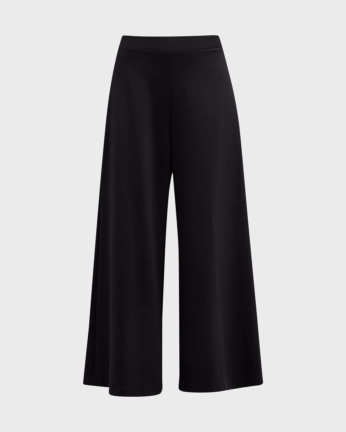 Rosetta Getty Scuba Double-Knit Pull-On Wide-Leg Culottes