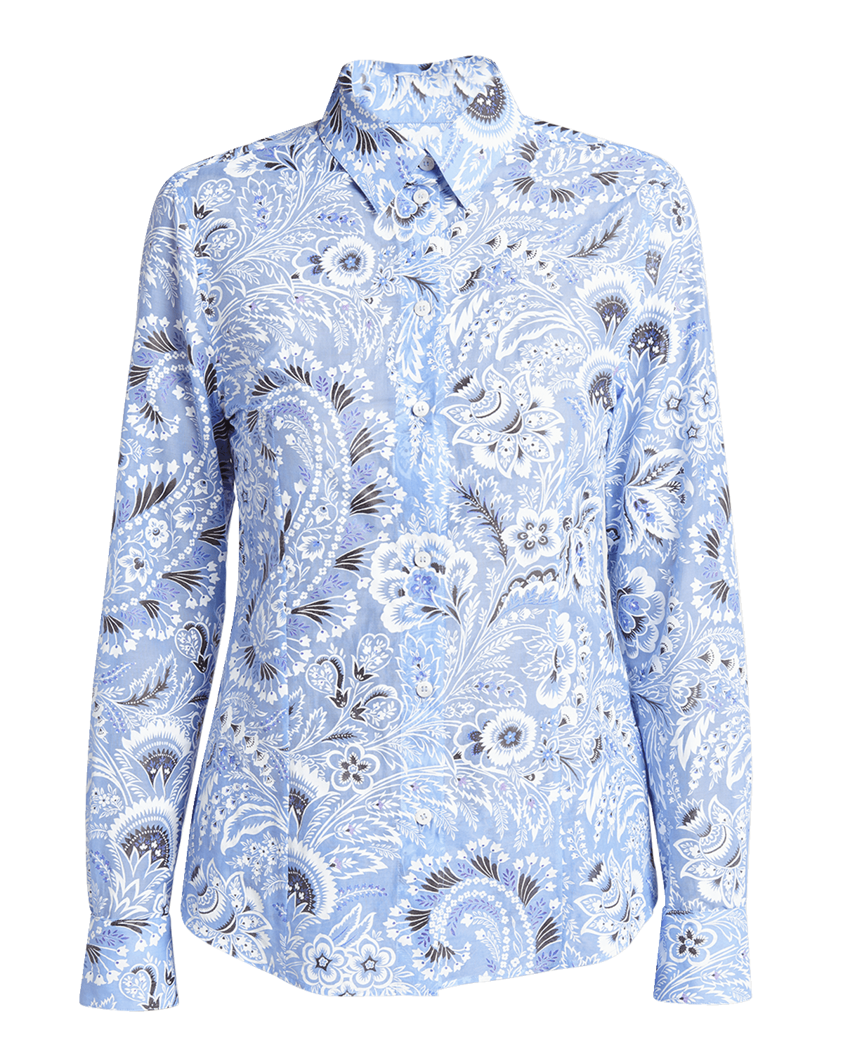 Etro Bandana-Print Long-Sleeve Shirt