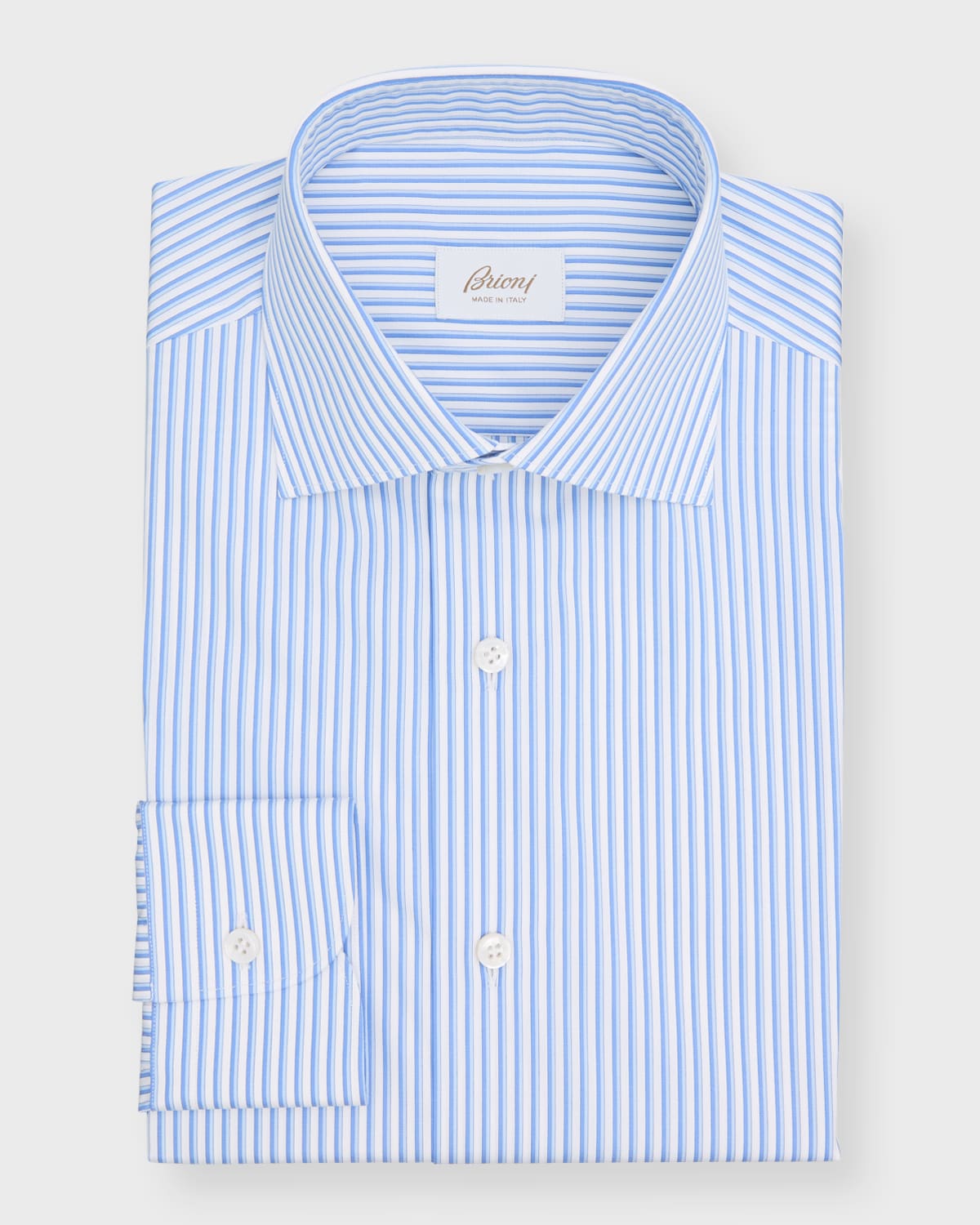 Brioni Men's Cotton Pinstripe Dress Shirt