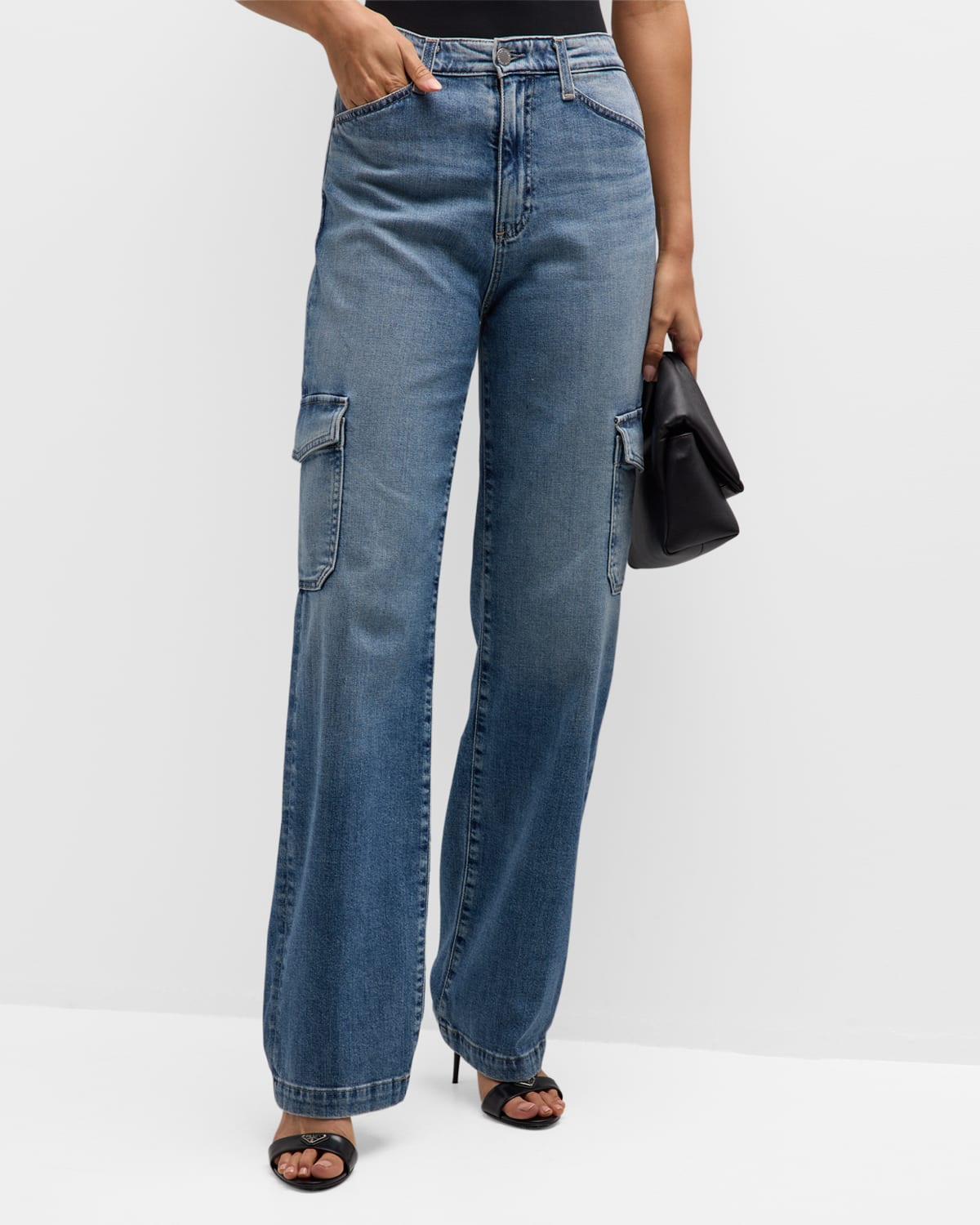 AG Jeans Gatin Wide-Leg Cargo Jeans
