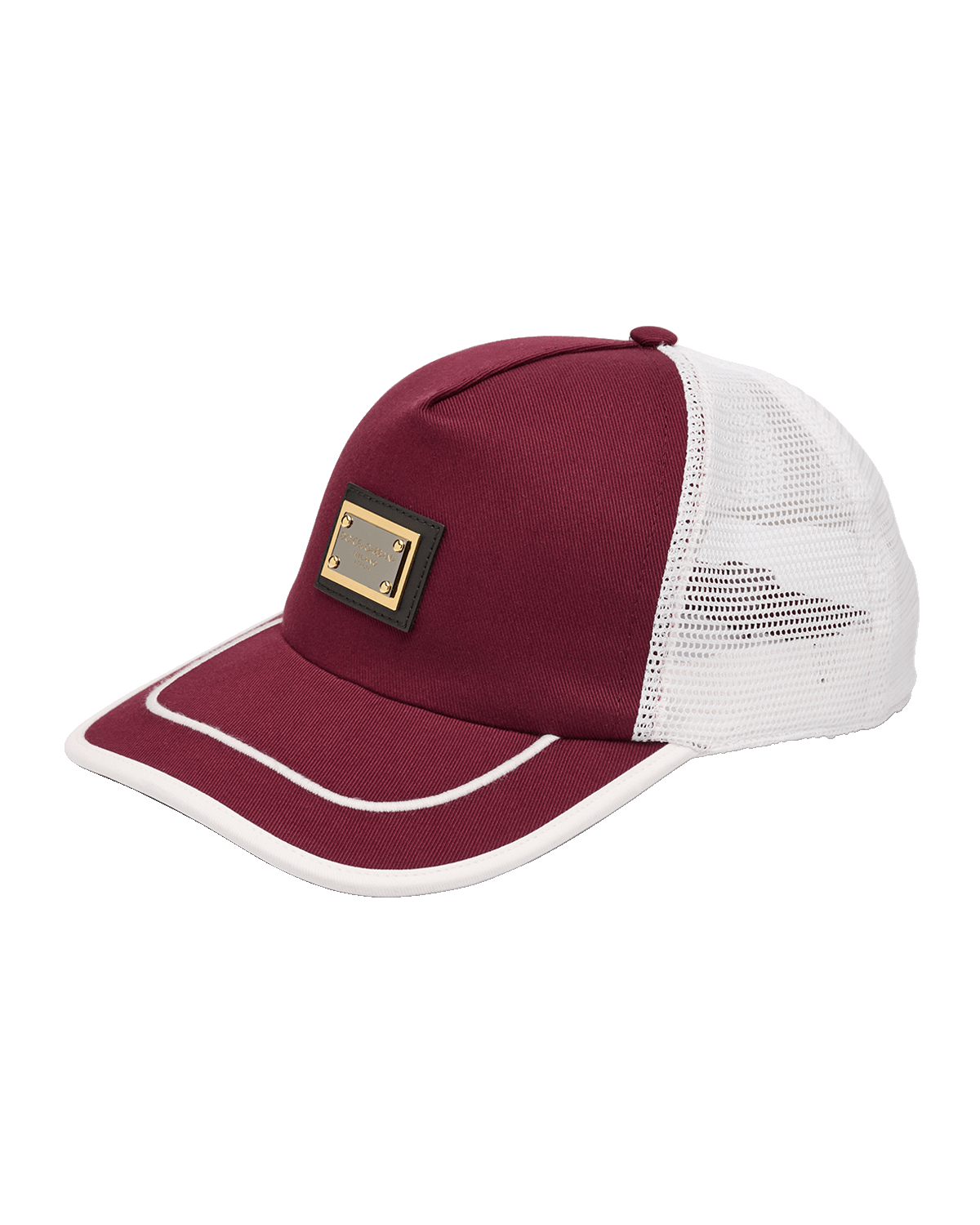 Dolce&Gabbana Men's Logo Plaque Trucker Hat