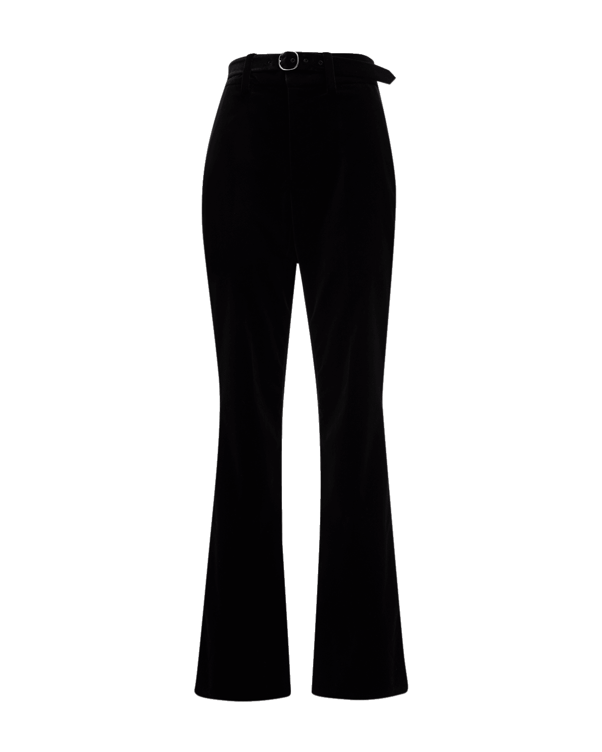Proenza Schouler Marie Belted Bootcut-Leg Velvet Pants
