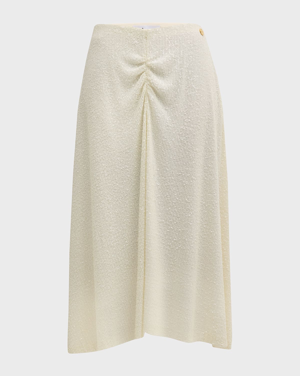 CALLAS Milano Nikki Ruched Sequin A-Line Midi Skirt