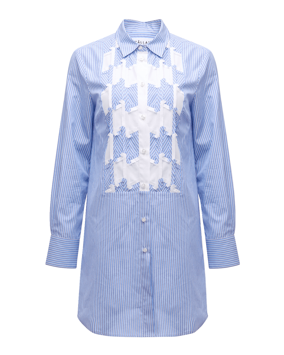 CALLAS Milano Nikita Striped Button-Down Oversized Shirt