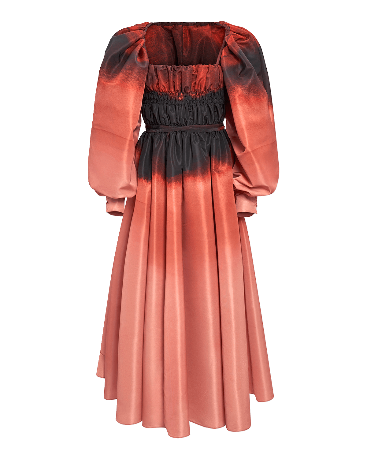 Altuzarra Andrea Gathered Ombre Dress with Shrug