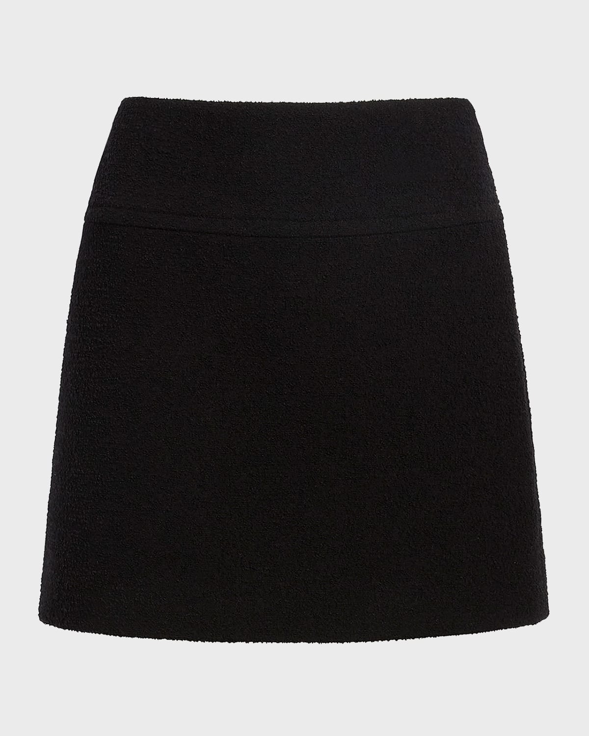 Another Tomorrow Boucle Mini Skirt
