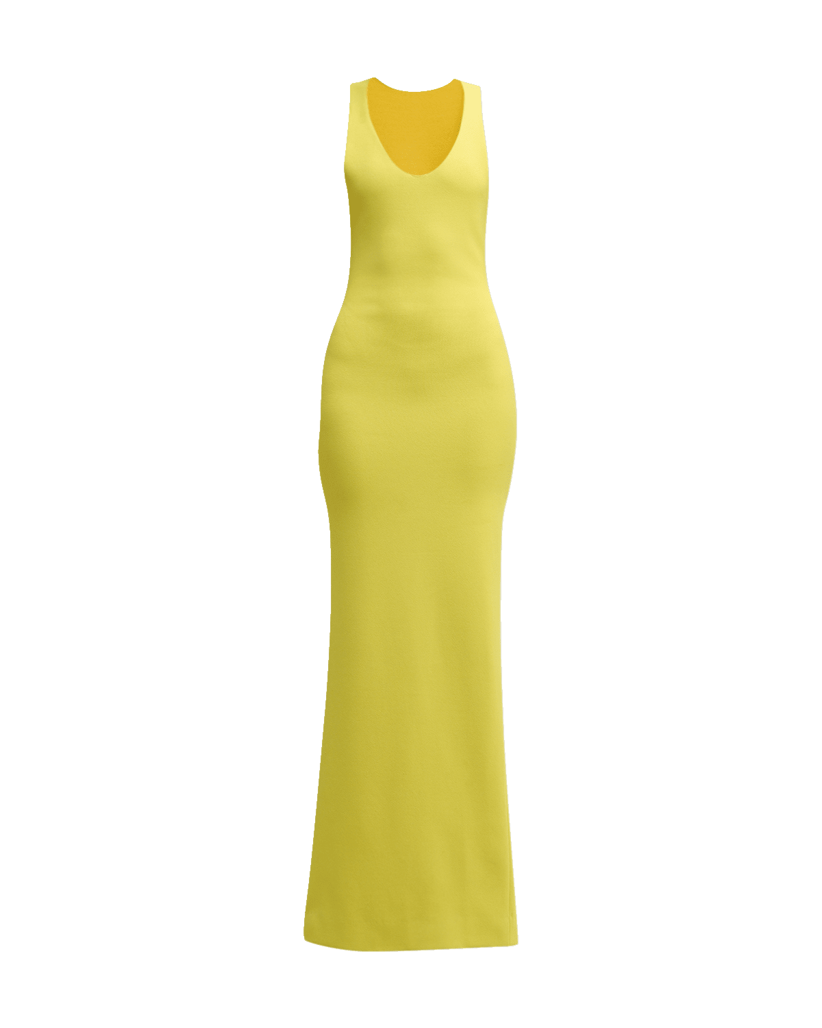 Brandon Maxwell Scoop Neck Knit Maxi Dress