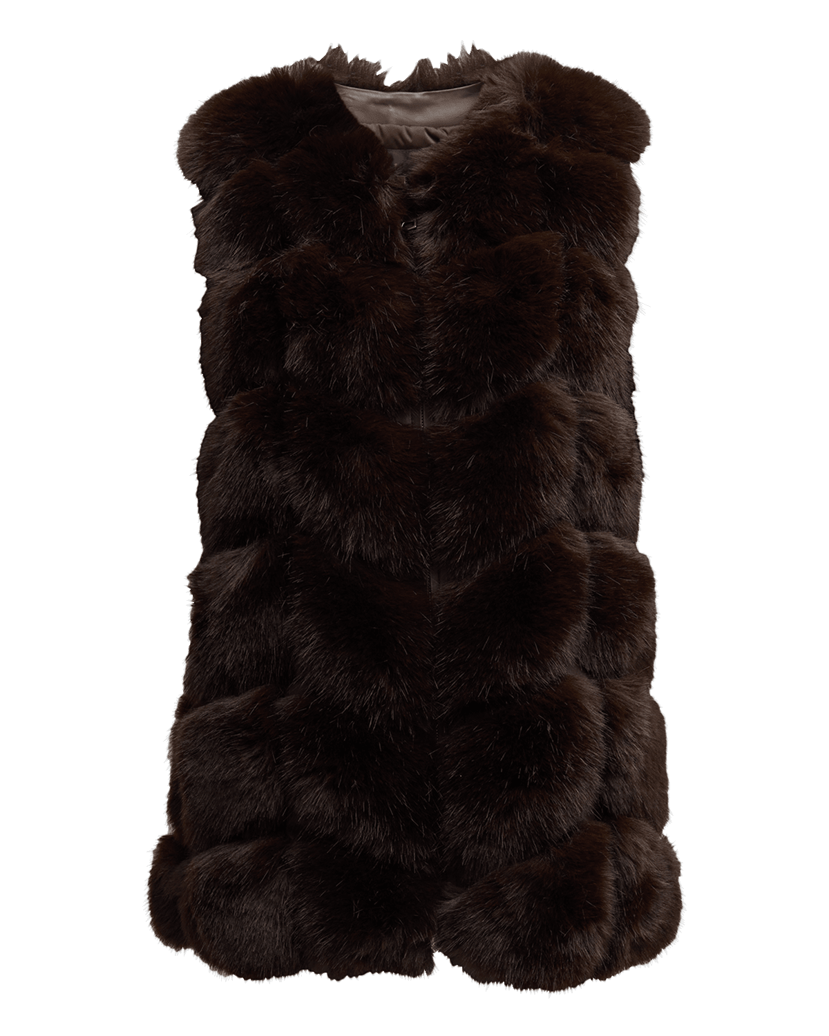 Kelli Kouri Lush Angled Faux Fur Vest