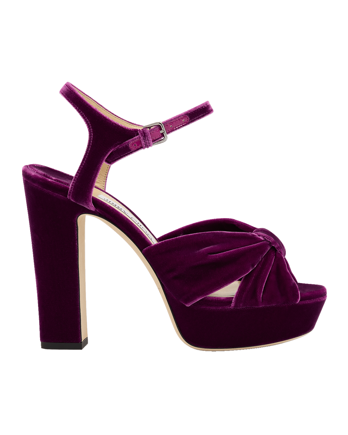 Jimmy Choo Heloise Ankle-Strap Platform Sandals