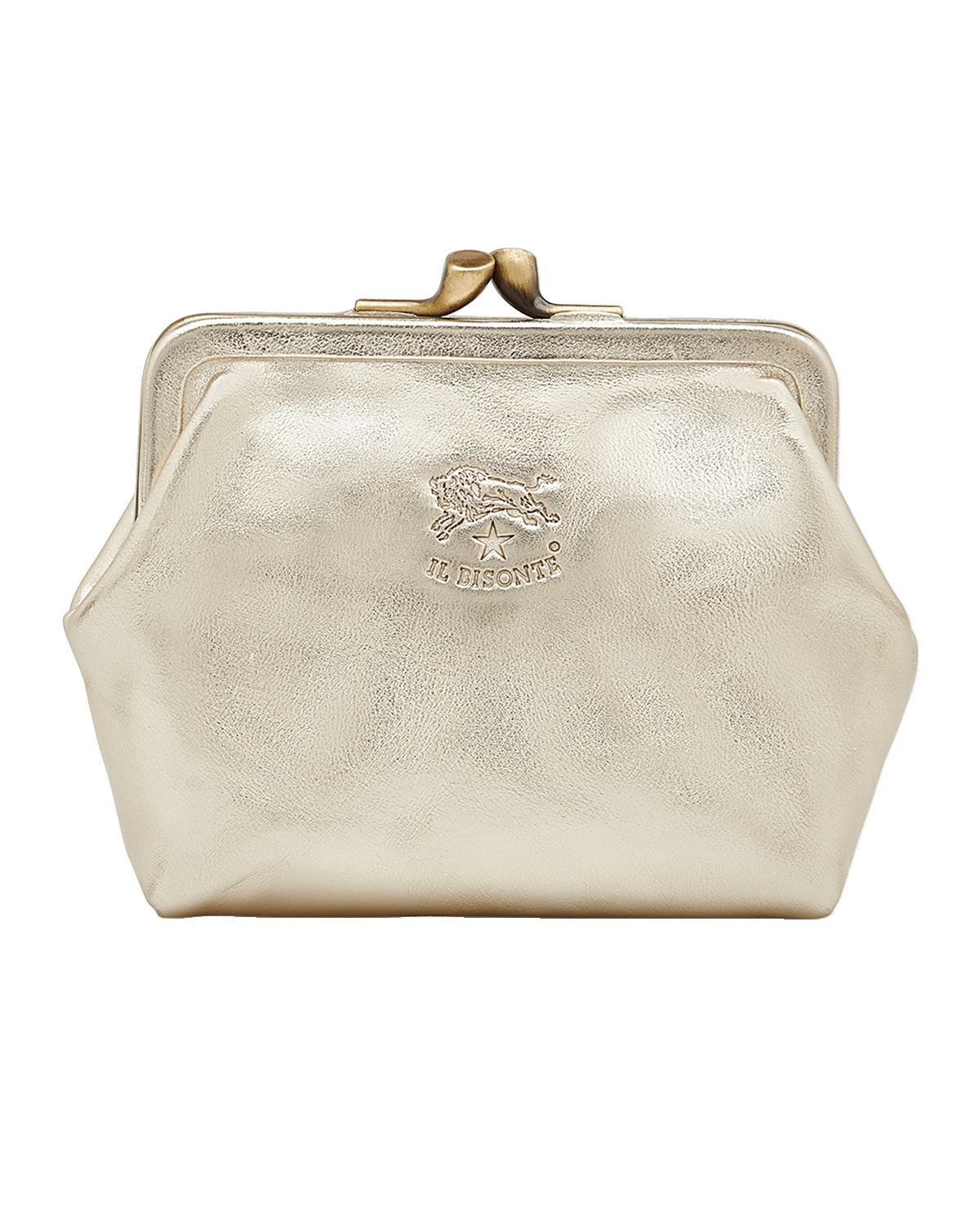 Il Bisonte Manuela Classic Metallic Leather Coin Bag
