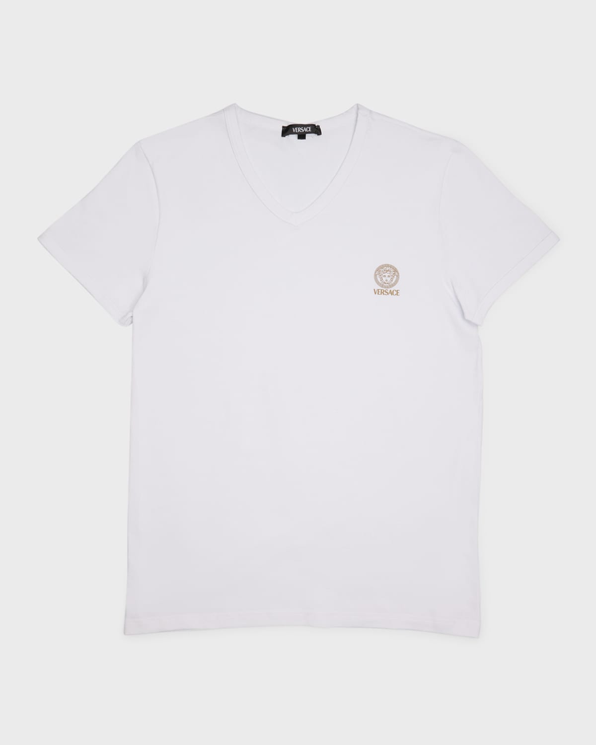 Versace Men 's Logo V-Neck T-Shirt