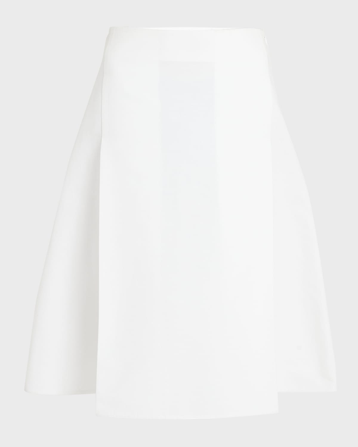Marni Flared Midi Skirt with Double Pleating