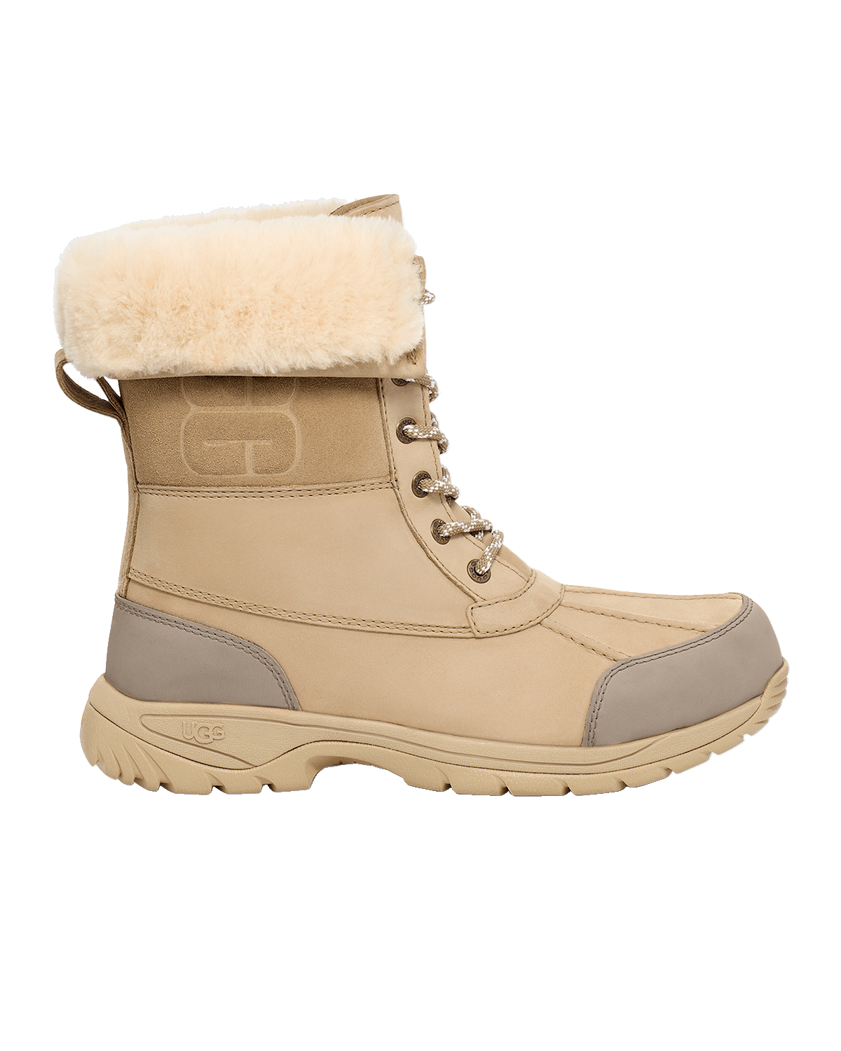 UGG Men's Butte Logo Waterproof Leather Snow Boots