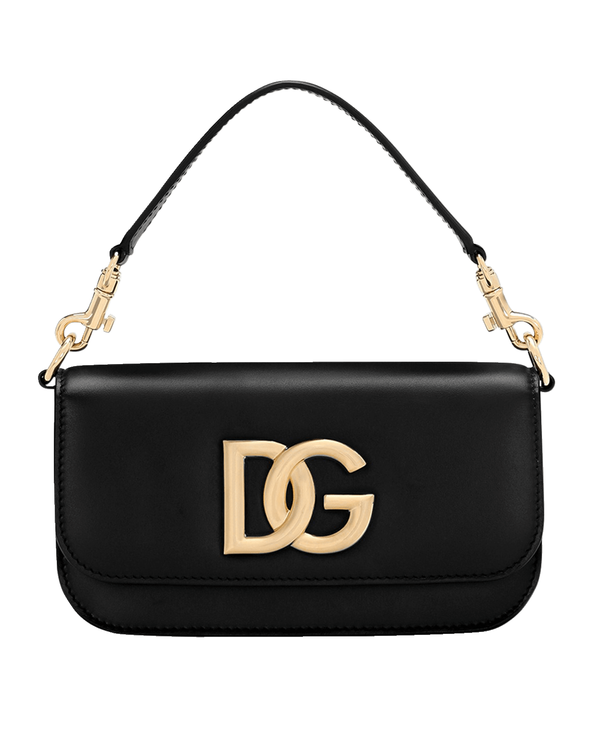 Dolce&Gabbana 3.5 Flap Leather Top-Handle Bag