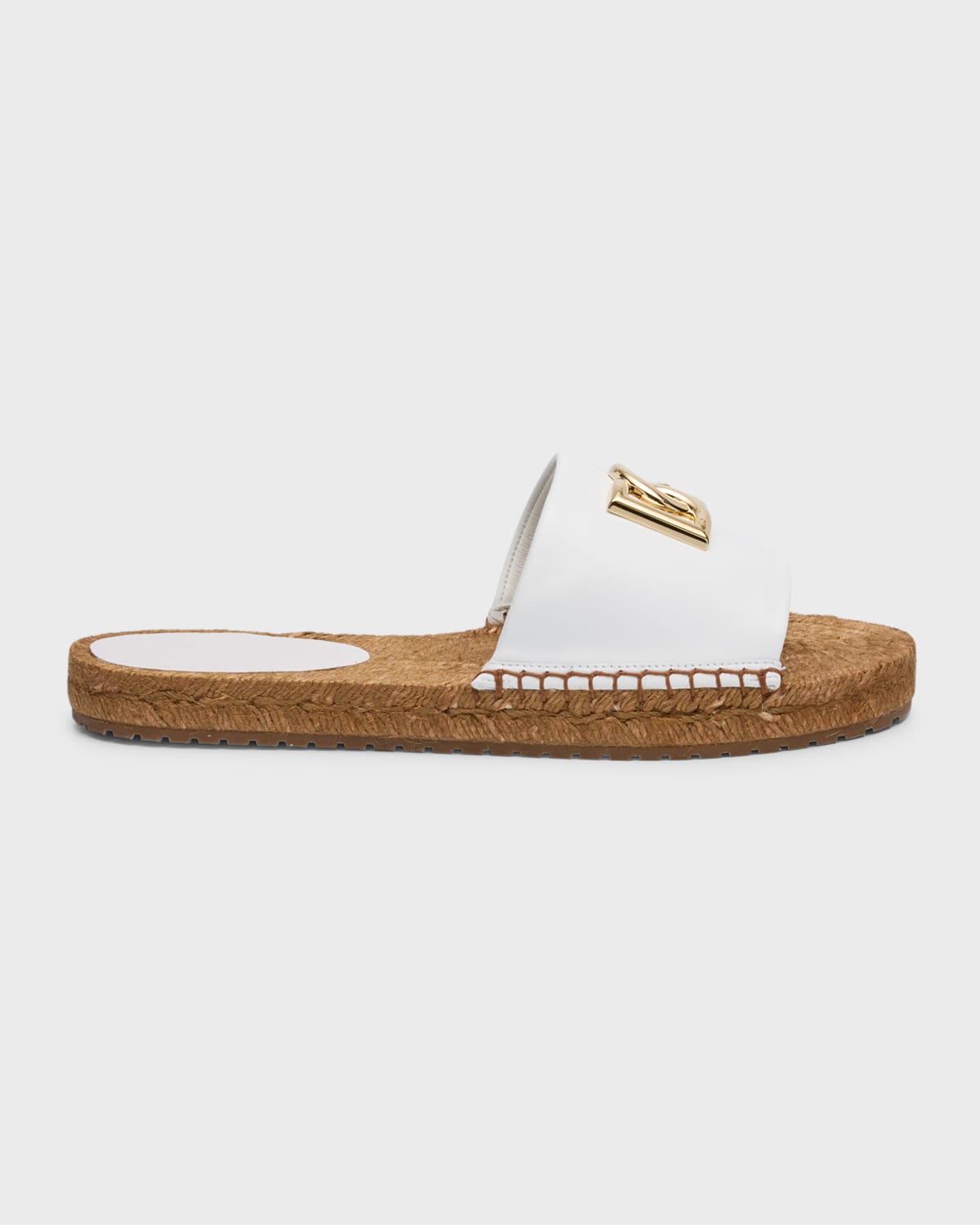 Dolce&Gabbana DG Medallion Napa Espadrille Sandals