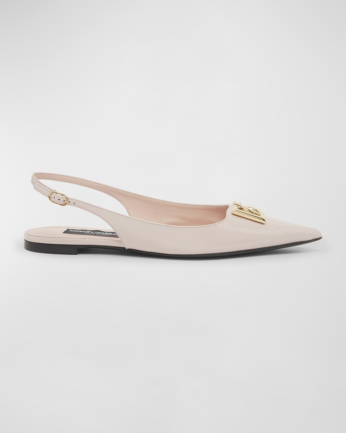 Dolce&Gabbana Lollo Patent Slingback Ballerina Flats