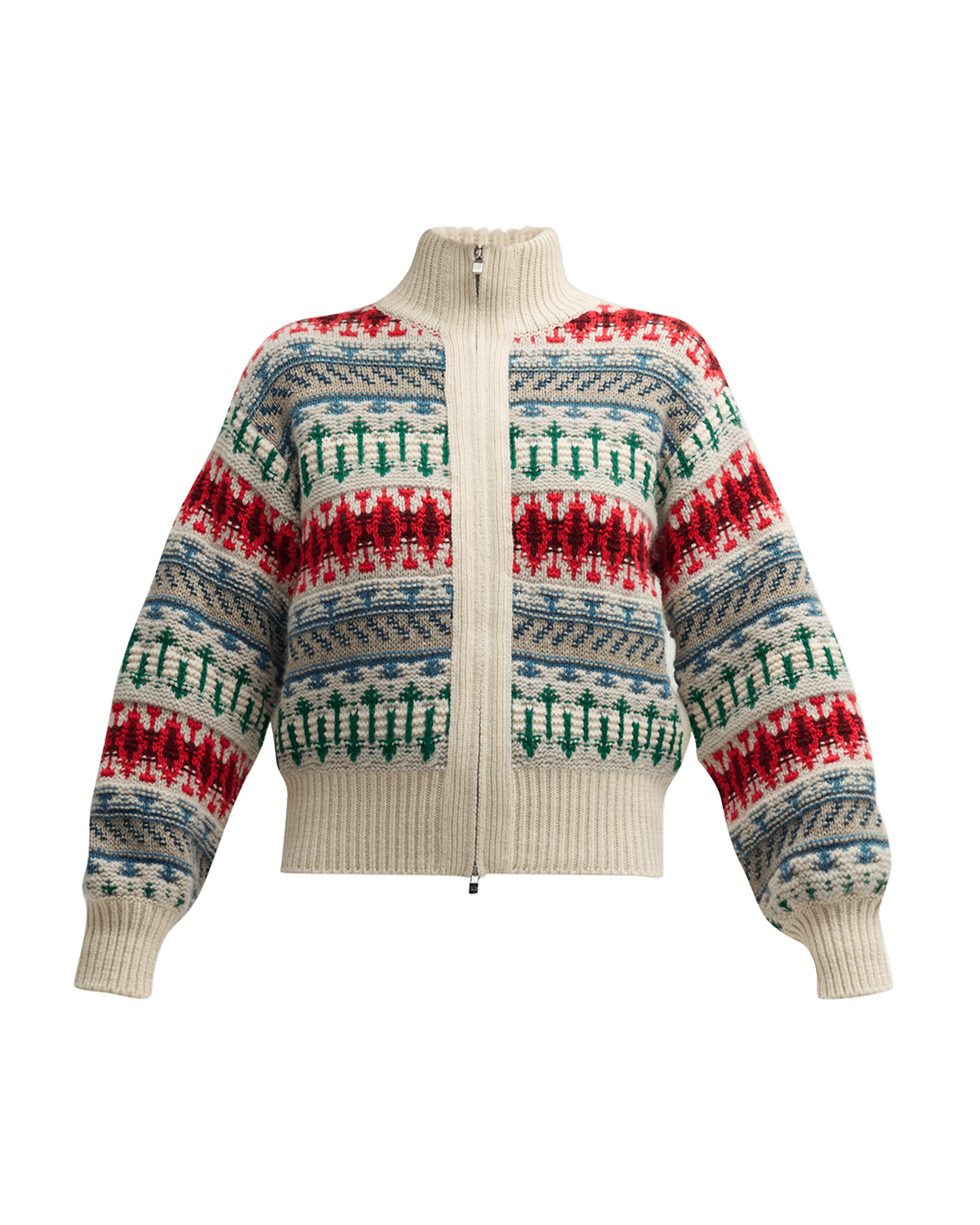 Loro Piana Holiday Noel Cashmere Knit Bomber Jacket