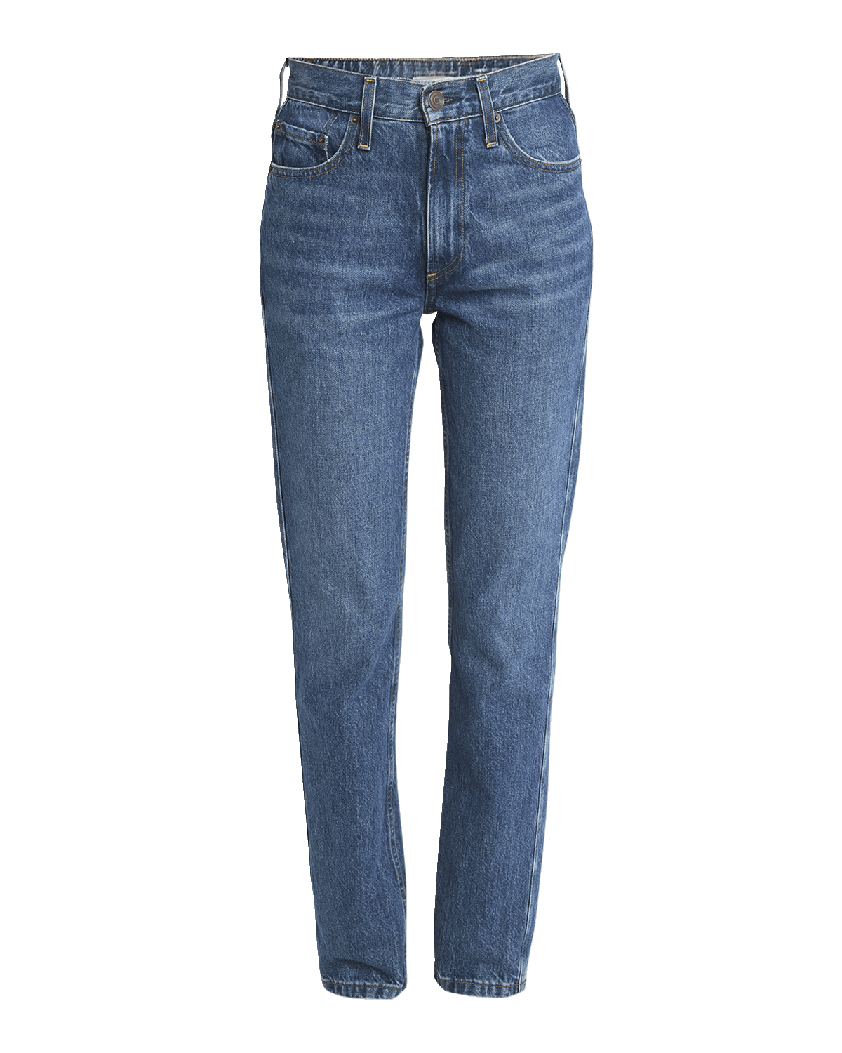 Co High-Rise Tapered Straight-Leg Denim Jeans