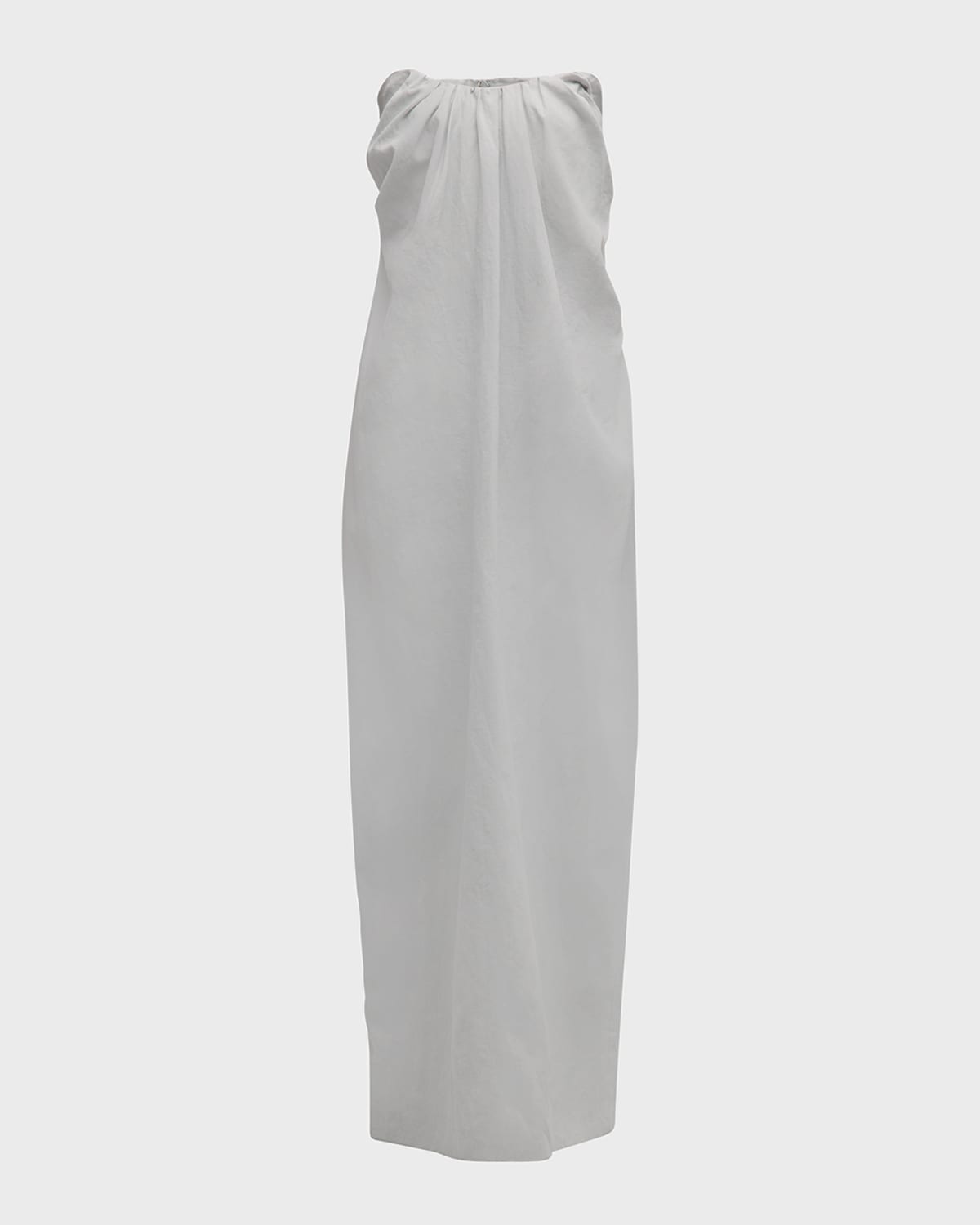 Co Tucked Strapless Linen Maxi Dress