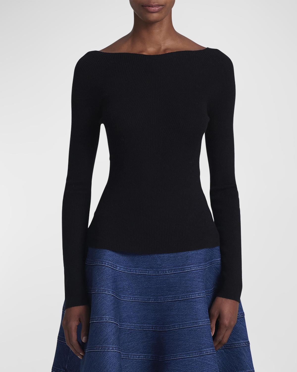 Altuzarra Lee Boat-Neck Long-Sleeve Cashmere Sweater