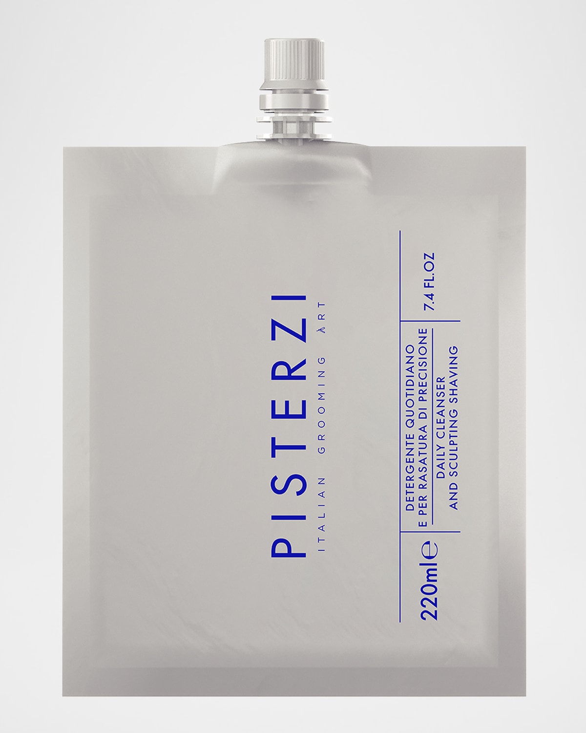 PISTERZI Daily Cleanser and Sculpting Shaving Gel Refill Pouch, 7.4 oz.