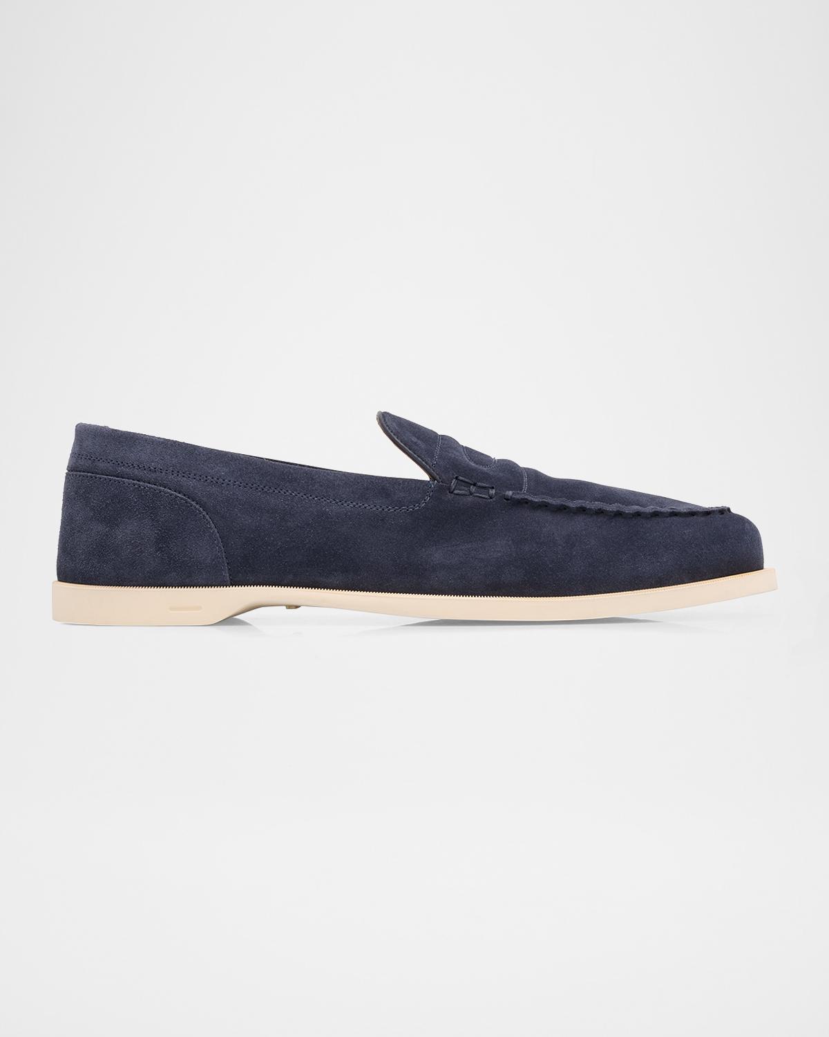 John Lobb Men's Pace Suede Loafers