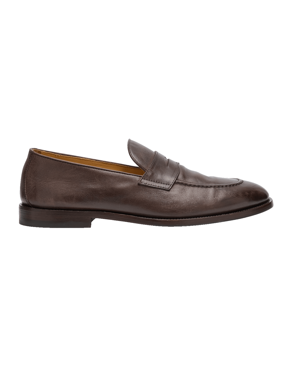 Brunello Cucinelli Men's Leather Penny Loafers