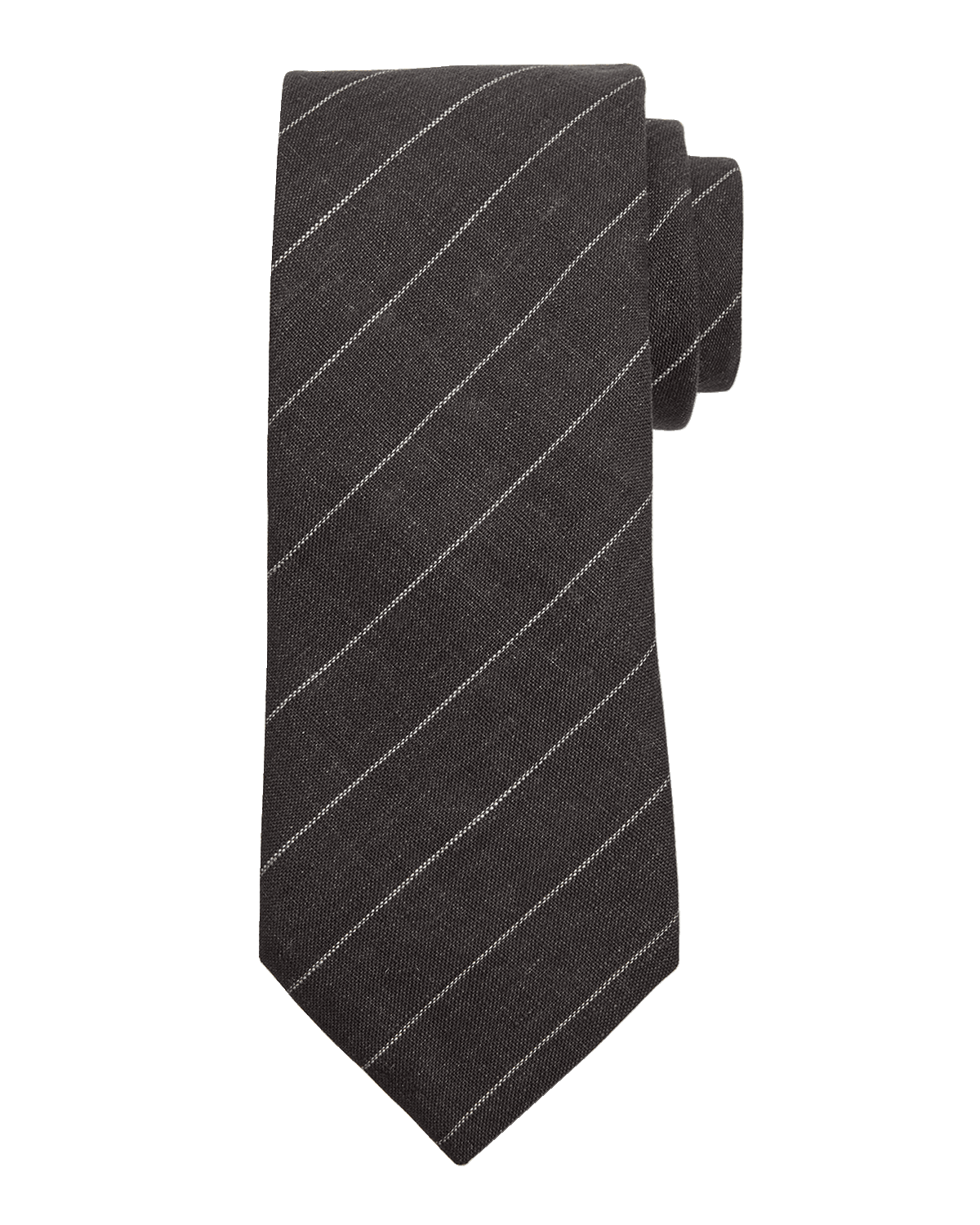 Brunello Cucinelli Men's Linen-Cotton Pinstripe Tie