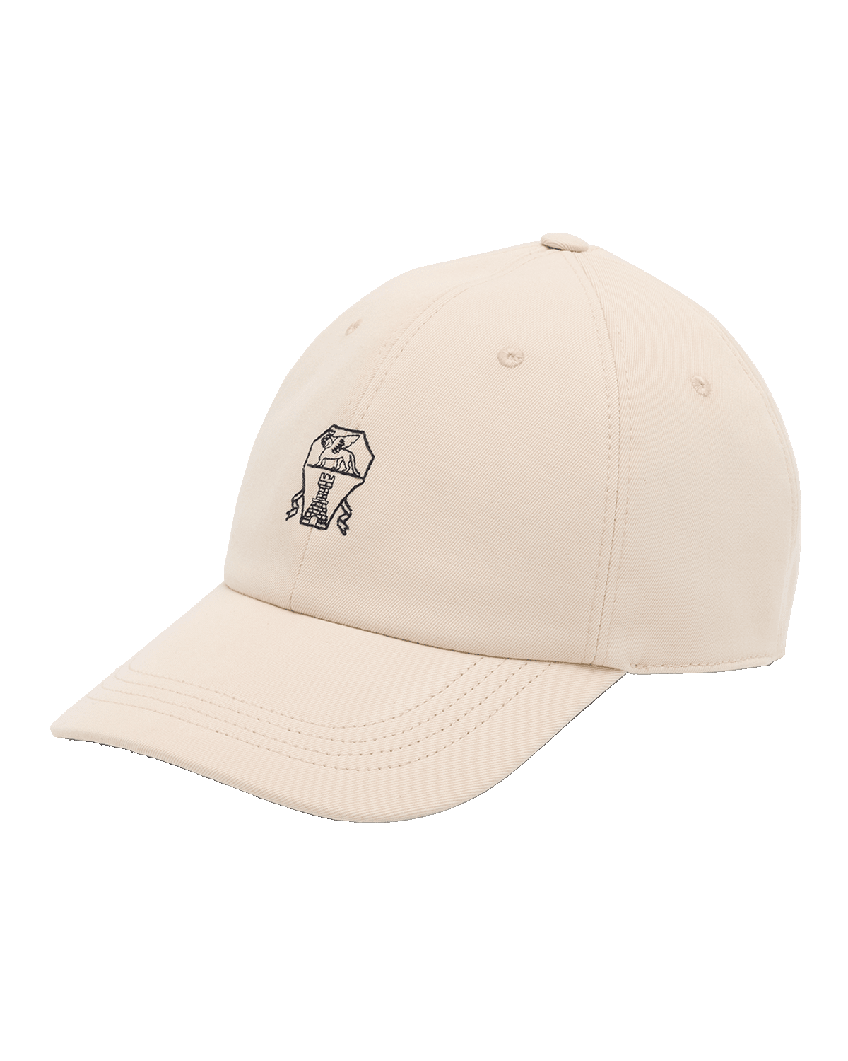 Brunello Cucinelli Men's Crest Logo Denim Baseball Hat