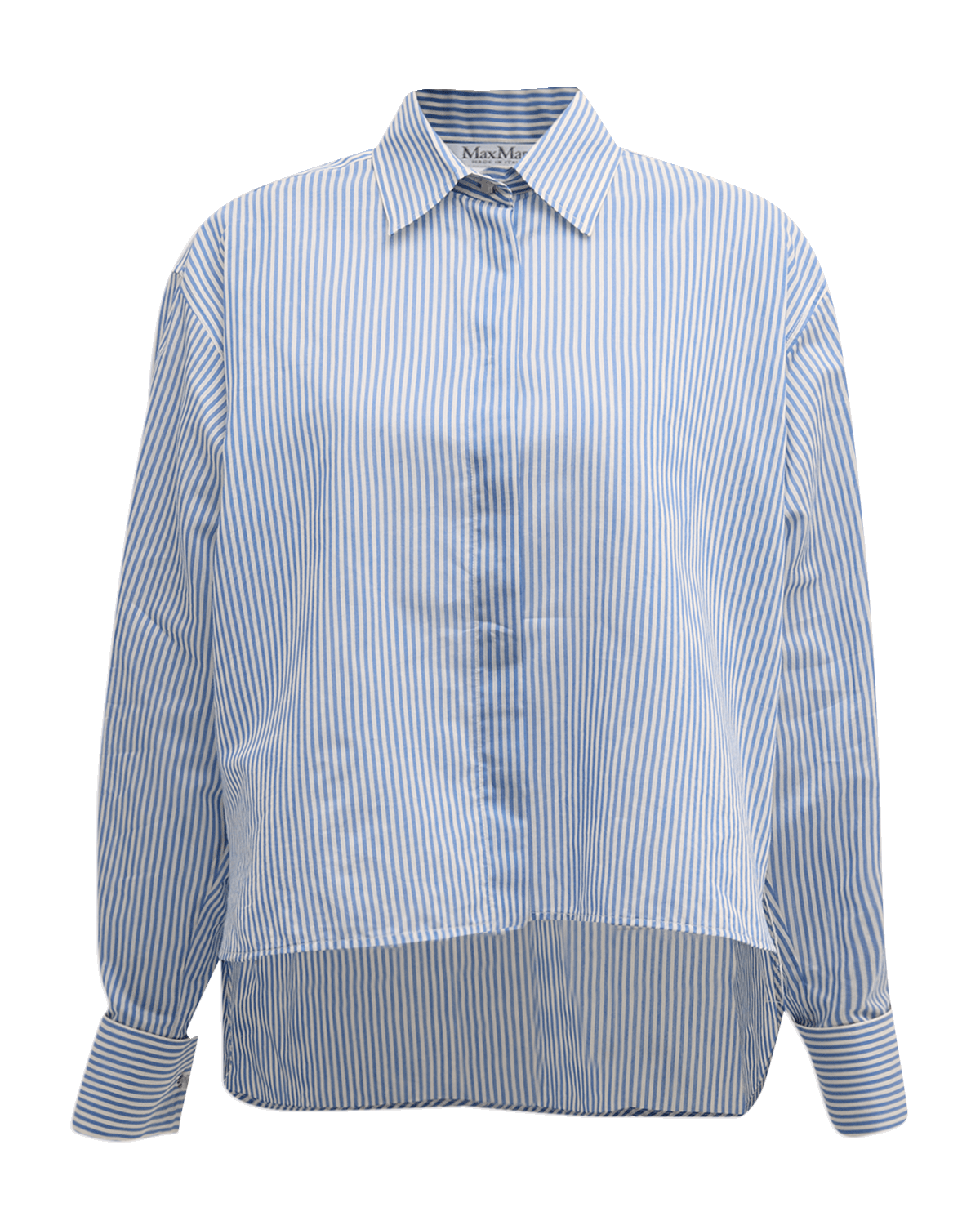Max Mara Vertigo Striped Button-Front Shirt