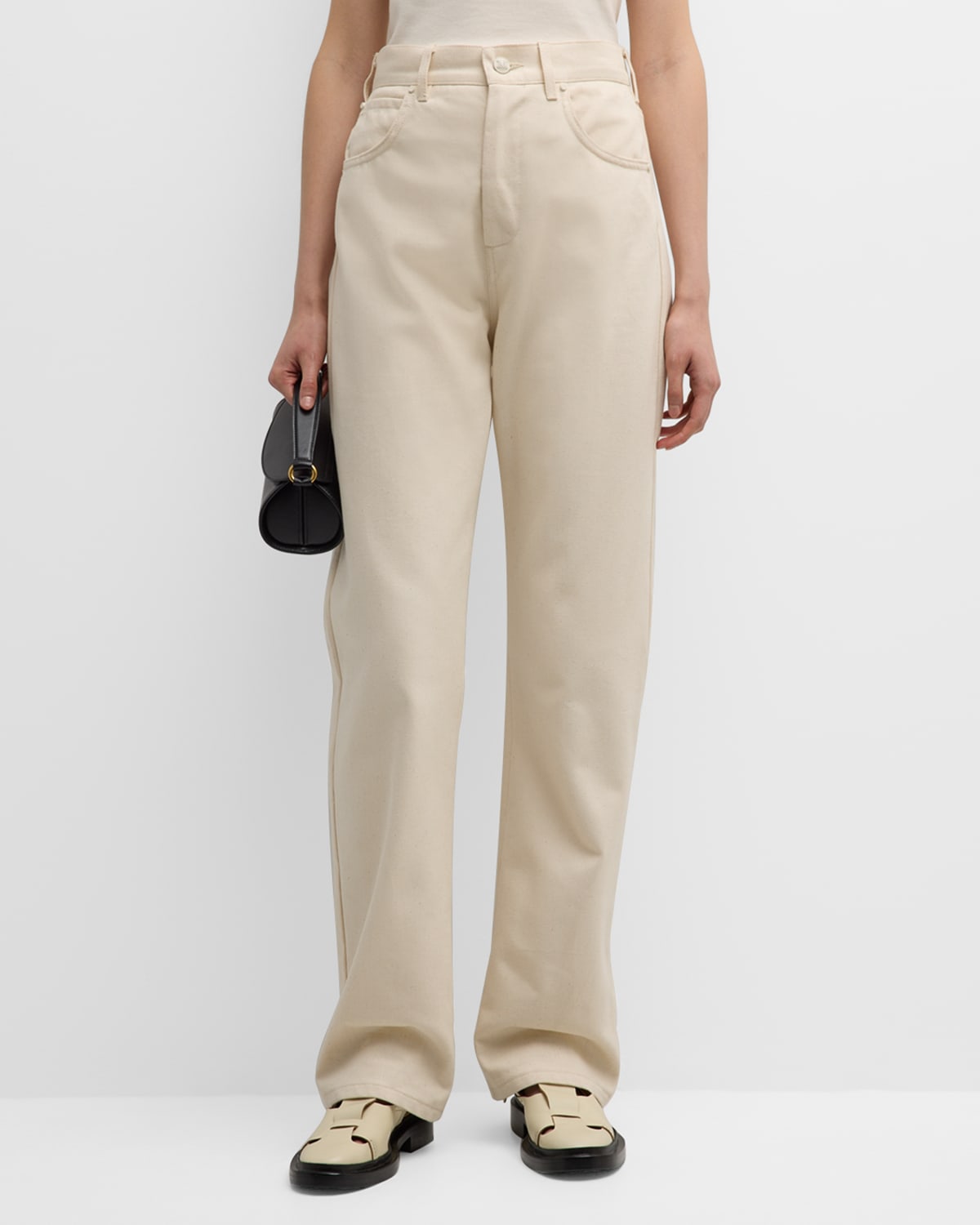 Max Mara Achille High-Rise Straight-Leg Jeans