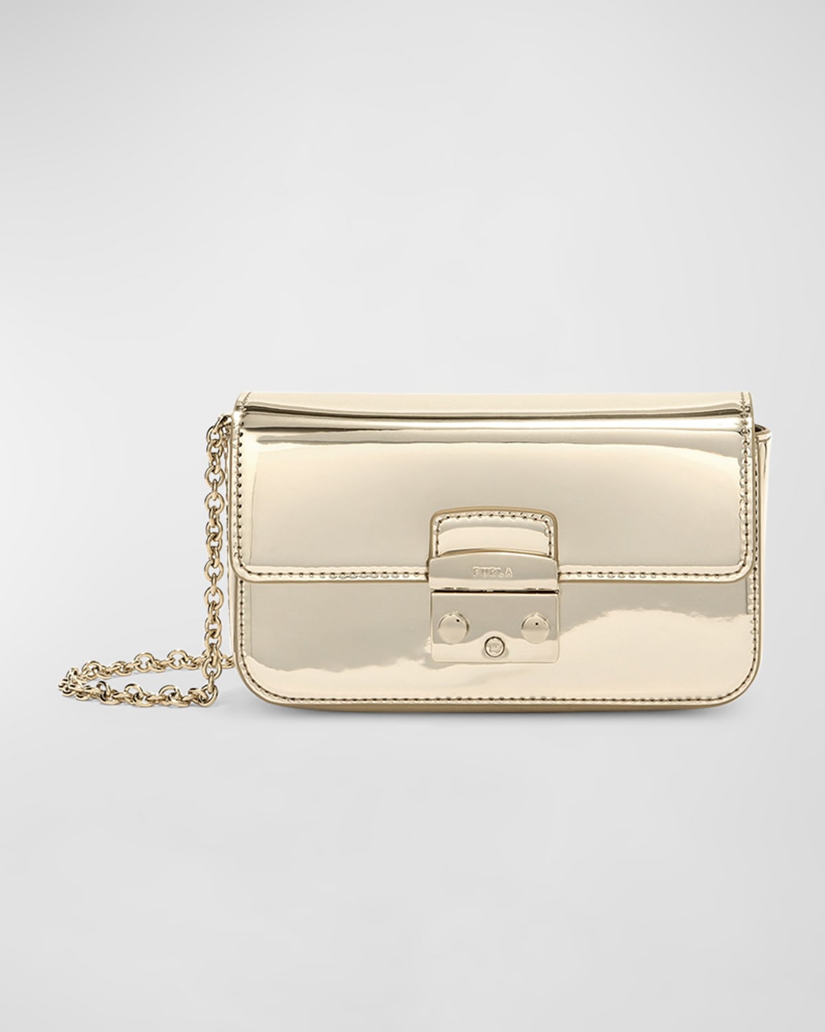Furla Metropolis Mini Metallic Crossbody Bag